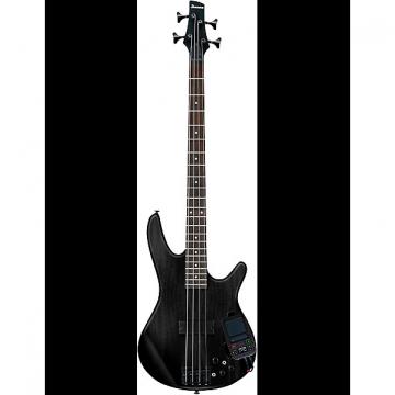 Custom Ibanez SRKP4 Weathered Black Bass Guitar with Korg Mini Kaoss Pad 2