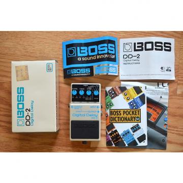 Custom Boss DD-2 Digital Delay w/ Box &amp; Swag 1984 White