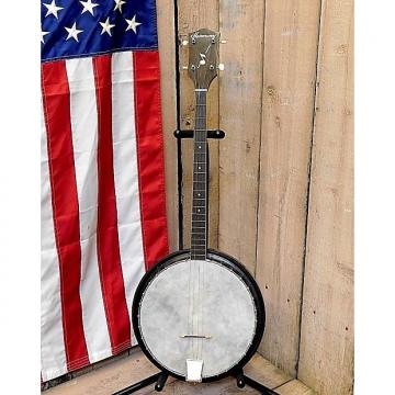 Custom Vintage 1950's Harmony Res-O-Tone Tenor Resonator Banjo w / Case!