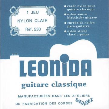 Custom Savarez 530 Leonida Classical Strings Clear Nylon Treble Silverwound Bass Normal