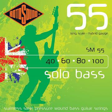 Custom Rotosound SM55 Linea Pressure Wound Bass Guitar Strings 40-100