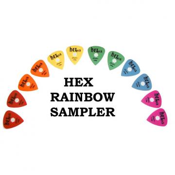 Custom Clayton Hex Guitar Pick  Rainbow Sampler Pack