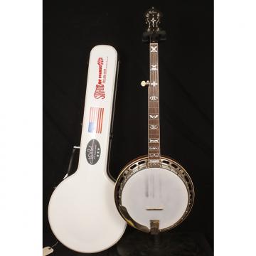 Custom 1929 Gibson TB3 conversion 5 string flathead banjo with a hardshell case