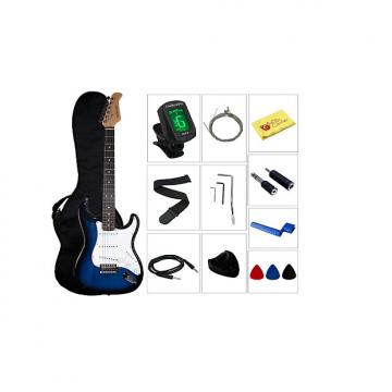 Custom YMC Beginner Series 39-Inch Electric Guitar Starter Package with Gig Bag,Strap,Cable,Picks,Pick Hold