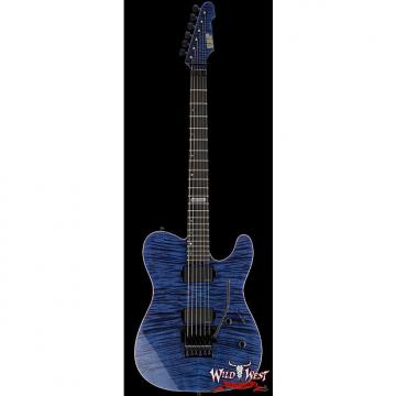 Custom ESP USA TE-II FR Flame Maple Top with Ebony Fretboard Cobalt Blue