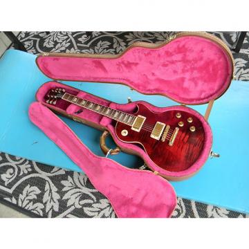 Custom 2005 Gibson Les Paul Standard Plus Top Transluscent Red Factory Gold Hardware Flamey and Nice W/OHC