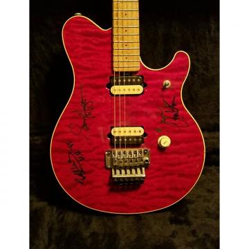 Custom EVH &quot;AUTOGRAPHED&quot; SIGNATURE MUSIC MAN Music Man 93' First Issue Trans RED