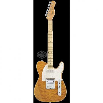 Custom Michael Kelly Mod Shop 1955 Amber Trans electric guitar NEW - Seymour Duncan pickups