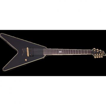 Custom Schecter Signature Chris Howorth V-7 Electric Guitar Metallic Black