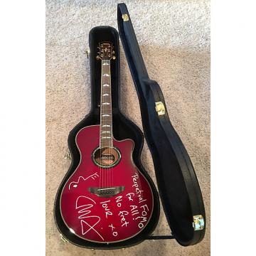 Custom Liam Finn AUTOGRAPHED Yamaha APX900 Acoustic/Electric Cutaway Guitar 2010 Crimson Red Burst