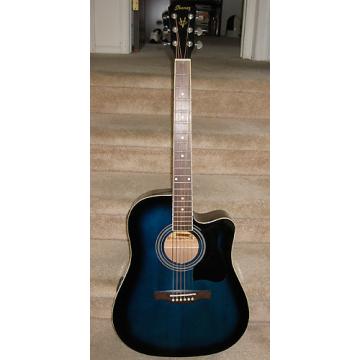 Custom Ibanez V70CE Blueburst Acoustic Electric Guitar