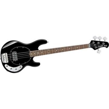GREAT NEW STERLING MODEL RAY34-BK BLACK GLOSS 4 STRING ELECTRIC BASS GUITAR