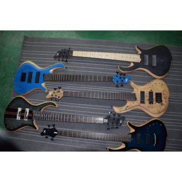 Custom Mayones Built 5 String Blue Bass