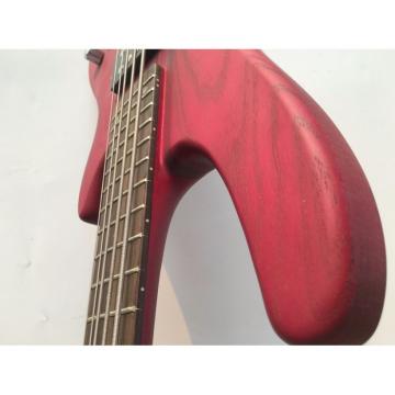 Custom Shop Red Ashwood 4 String Bass Wilkinson Pickups