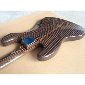 Custom Fender Zebra Wood Geddy Lee Jazz Bass 4 String