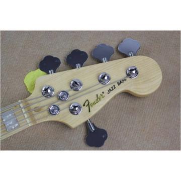 Custom Fender Ash Wood Blue Geddy Lee Jazz Bass Guitar