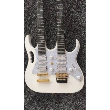 JEM7V White Double Neck 6/12 Strings Electric Guitar
