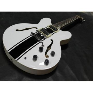 Custom Tom Delonge ES-333 White Electric Guitar