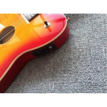 Custom Telecaster 6 String 12 String Electric Guitar Double Neck Sunburst Left Handed