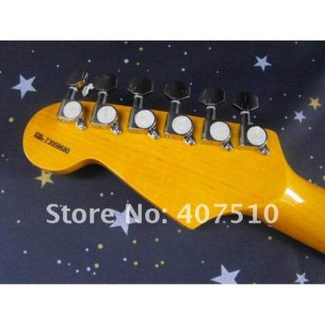 Custom Stratocaster 6 String Black Electric Guitar