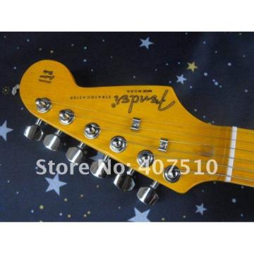 Custom Stratocaster 6 String Black Electric Guitar
