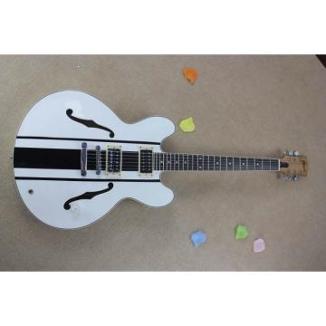 Custom Shop Tom Delonge ES-333 White Electric Guitar