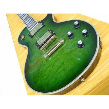 Custom Shop Tiger Maple Top Green Electric Guitar