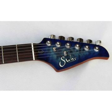 Custom Shop Suhr Flame Maple Top Blue Electric Guitar