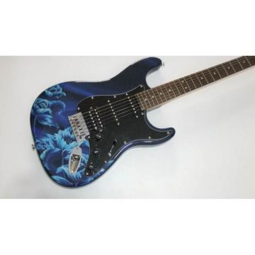 Custom Shop Suhr Fantasy Blue Flowers Electric Guitar