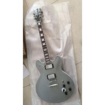 Custom Shop Silver Dust Gray BB King Lucille White Electric Guitar