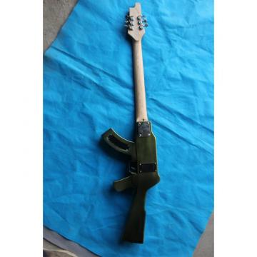 Custom Shop Rifle Machine Gun BC Rich Black 6 String Electric Guitar