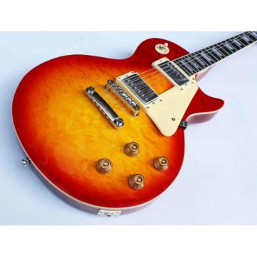 Custom Shop Quilted Maple Top Cherry Sunburst LP Electric Guitar