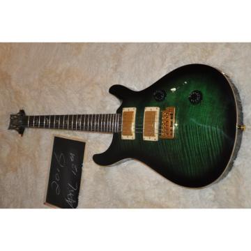 Custom Shop PRS Green Burst Flame Maple Top Electric Guitar