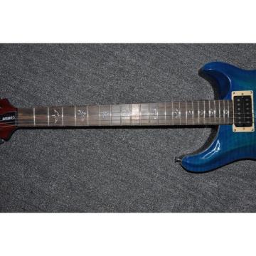 Custom Shop PRS Blue Tiger Maple Top 6 String Electric Guitar