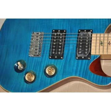 Custom Shop PRS 7 String Blue Flame Maple Top Electric Guitar