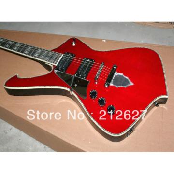 Custom Shop Left Iceman Ibanez Red Electric Guitar