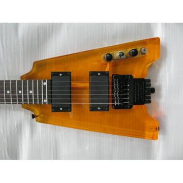 Custom Shop Headless Sunburst Acrylic Electric Guitar