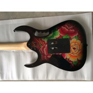 Custom Shop Ibanez Flower EMG Pickups Electric Guitar
