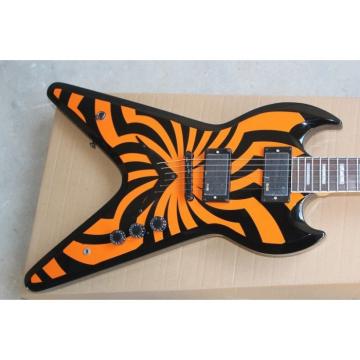 Custom Shop Flying V SGV LP Zakk Wylde Orange Electric Guitar
