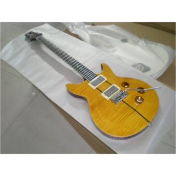 Custom Shop Flame Maple Top Yellow Electric Guitar