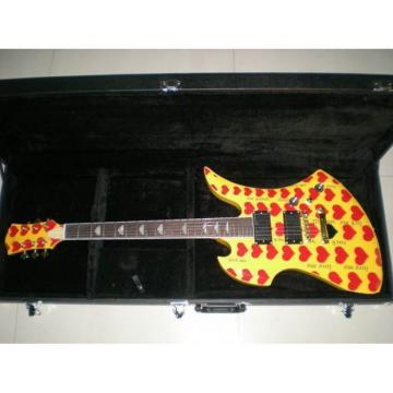 Custom Shop Fernandes Burny MG-360s Yellow Heart Electric Guitar