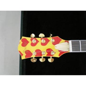 Custom Shop Fernandes Burny MG-360s Yellow Heart Electric Guitar
