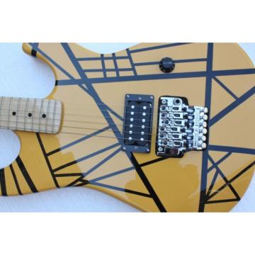 Custom Shop EVH Yellow Black Stripe Electric Guitar