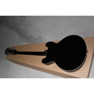 Custom Shop Black Tom Delonge ES-333 White Stripe Electric Guitar
