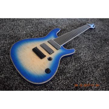 Custom Built Mayones Regius 8 String Blue Burst Electric Guitar