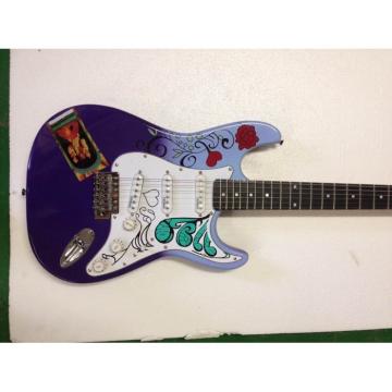 Custom American Fender Jimi Hendrix Purple Sky Blue Electric Guitar