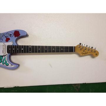 Custom American Fender Jimi Hendrix Purple Sky Blue Electric Guitar