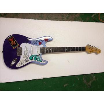 Custom American Fender Jimi Hendrix Purple Sky Blue Electric Guitar