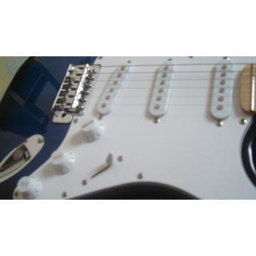 Custom American Fender Blue Black Electric Guitar