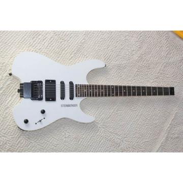 Custom Shop White Steinberger 24 Fret No Headstock Electric Guitar